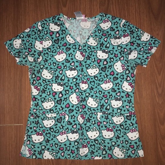 Hello kitty scrub TOP - Picture 2 of 2
